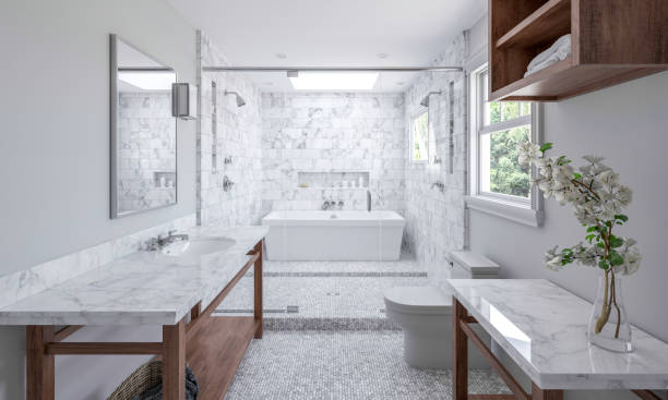Bathroom natural stone | Pilot Floor Covering, Inc.